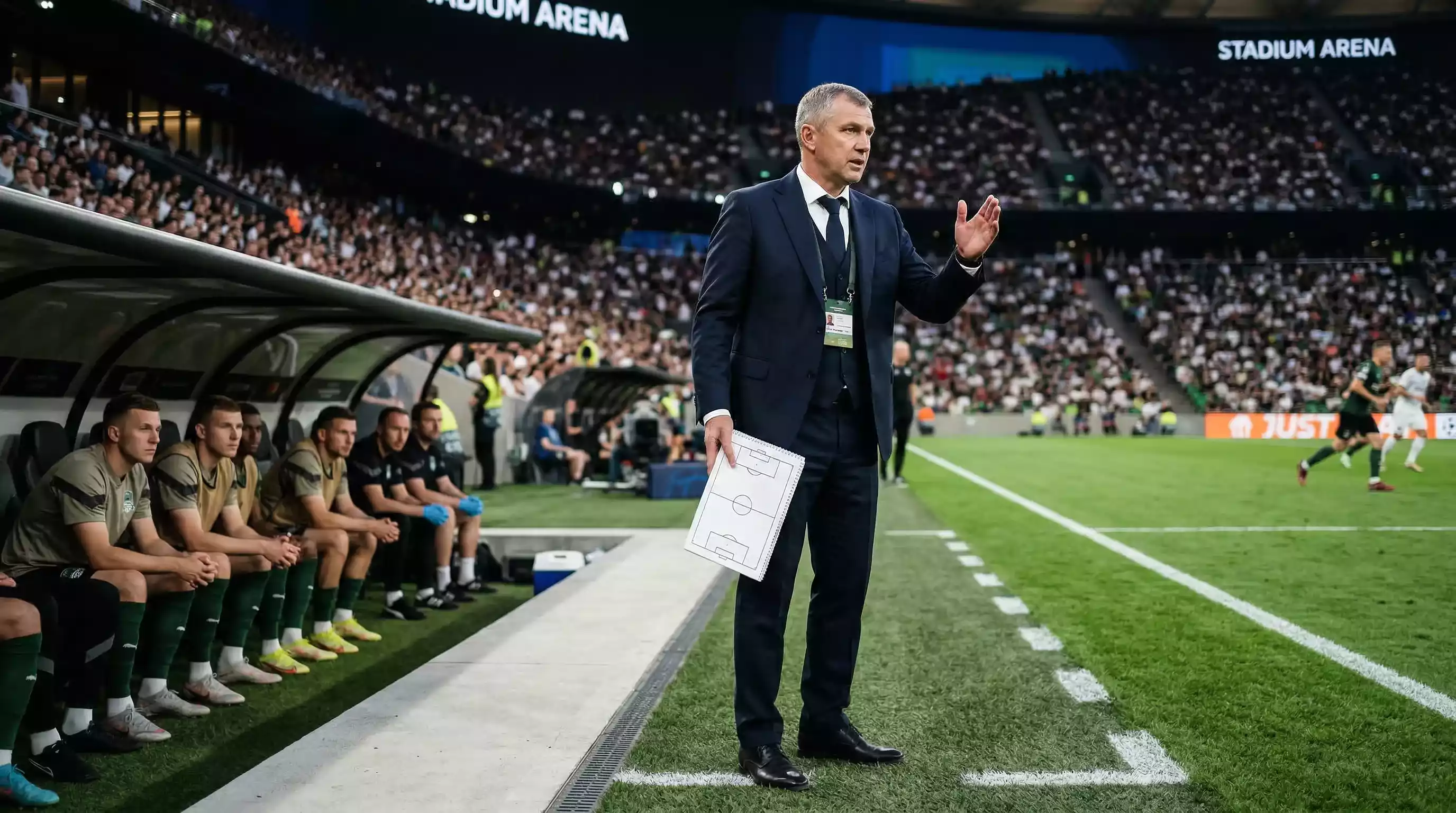Entrenadores históricos de la Premier League en la banda técnica durante un partido