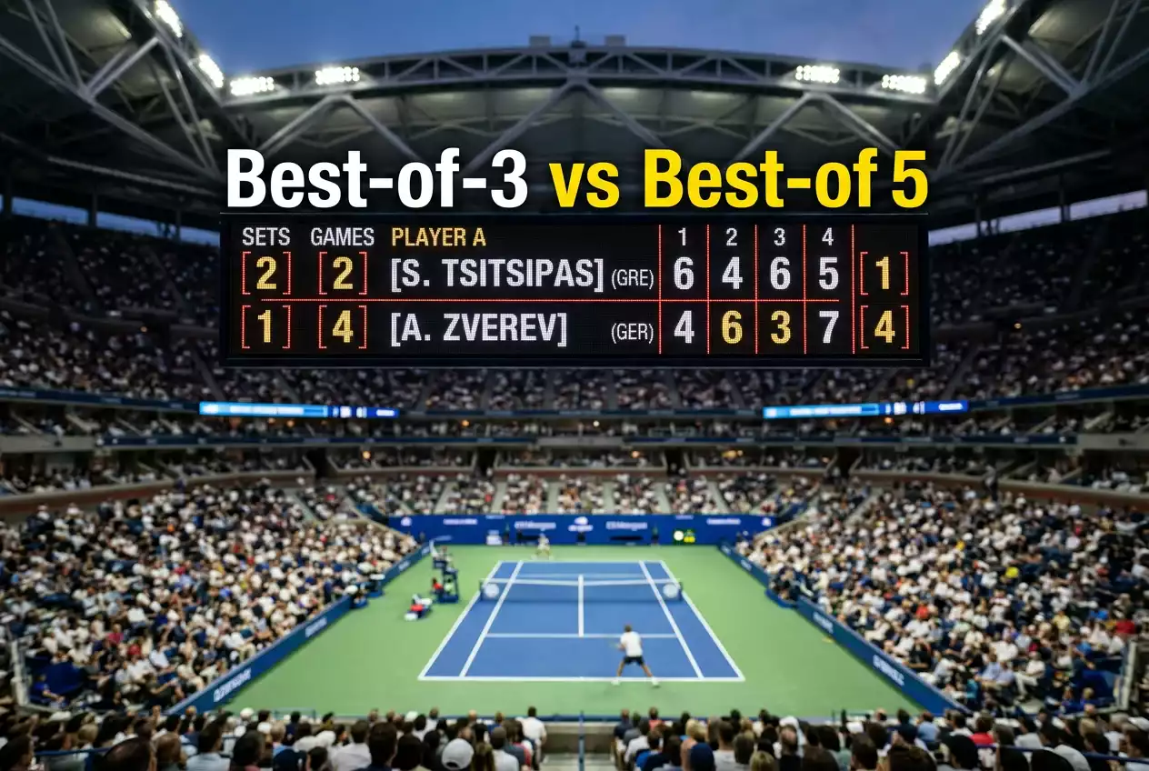 Best of 3 vs Best of 5 Format Einfluss auf Tennis Wetten